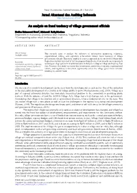 Jurnal Akuntansi Dan Auditing Indonesia an Analysis on Fraud