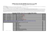 LIMKOO 2017 Price List