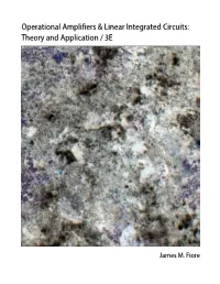 Operational Amplifiers and Linear Integrated Circuits, 3E