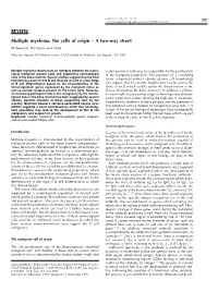 REVIEW Multiple Myeloma: the Cells of Origin – a Two-Way Street