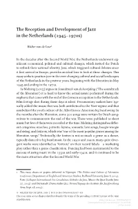 The Reception and Development of Jazz in the Netherlands (1945–​1970S)