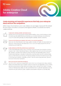 Adobe Creative Cloud for Enterprise