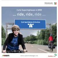 Cycle Superhighways in NRW