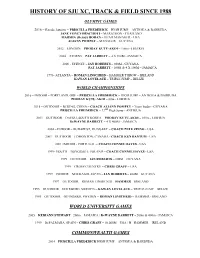 History of Sju Xc, Track & Field Since 1988