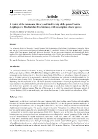 Lepidoptera: Elachistidae: Elachistinae), with Description of New Species