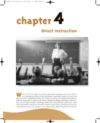 CHAPTER 4: Direct Instruction