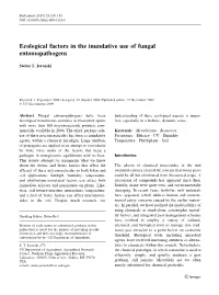 Ecological Factors in the Inundative Use of Fungal Entomopathogens