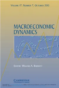 Macroeconomic Dynamics Vol