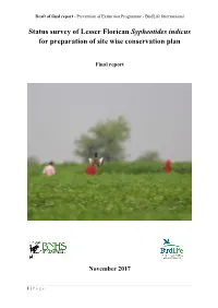 Preventing Extinction Programme of Birdlife International