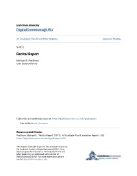 Recital Report