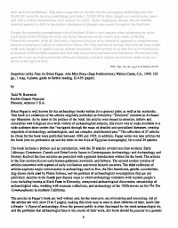 From Sea Level Oscillations. This Idea Is Supported by the Fact That The