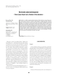 Morsicatio Labiorum/Linguarum - Three Cases Report and a Review of the Literature