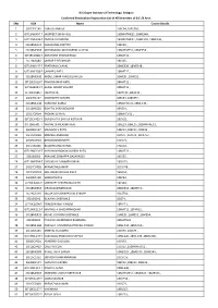 Sno USN Name Course Details 1 2GI17EC145 SURAJ K ANKALE 16EC54 ,16EC554 , 2 GIT19ME407-T JAGPREET SINGH GILL 18DMATME31 ,18ME34B