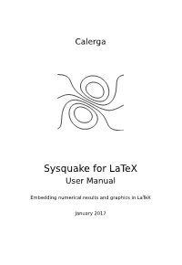 Sysquake for Latex User Manual