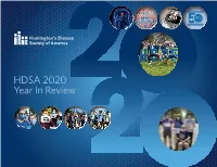 01/29/2021 HDSA Publishes 2020 Year in Review Magazine