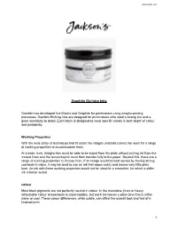 Gamblin Etching Inks