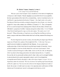 1 and 2 Samuel, by Robert Vannoy, Lecture 4