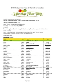 2019 Farm Clearance Sale Stock List.Numbers-Sheet1