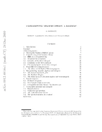 Categorifying Measure Theory: a Roadmap 11