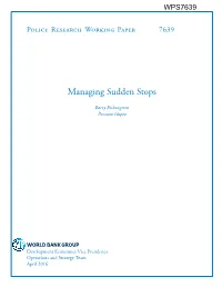 Managing Sudden Stops