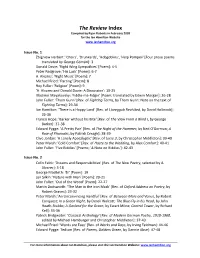 The Review Index Compiled by Ryan Roberts in February 2009 for the Ian Hamilton Website