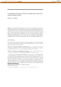 A Mechanised Proof of Gödel's Incompleteness Theorems Using