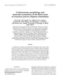 Cytotaxonomy, Morphology and Molecular Systematics of the Bioko Form of Simulium Yahense (Diptera: Simuliidae)