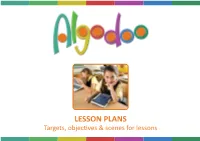 LESSON PLANS Targets, Objectives & Scenes for Lessons Index - Algodoo Lessons About Algodoo