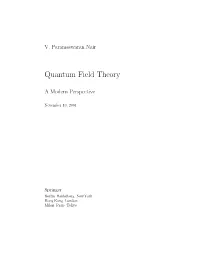 Quantum Field Theory