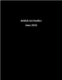 British Art Studies June 2020 British Art Studies Issue 16, Published 30 June 2020