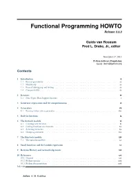 Functional Programming HOWTO Release 3.3.3