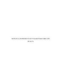 A Study of the Mechanical Properties of Silicon-Based Thin Films