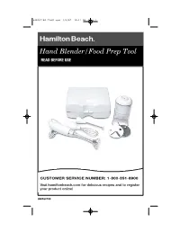 Hand Blender/Food Prep Tool READ BEFORE USE