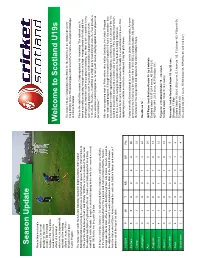 Match Programme Insert