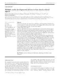 Multiple Ocular Developmental Defects in Four Closely Related Alpacas
