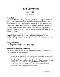 Saul's Conversion