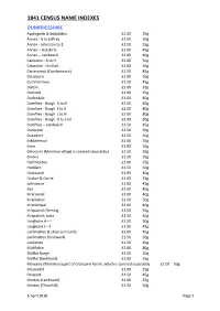 1841 Census List