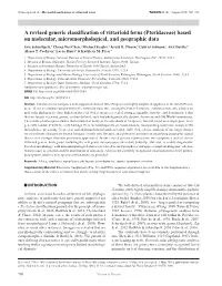 A Revised Generic Classification of Vittarioid Ferns (Pteridaceae)