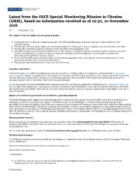 Late T from the O C Pecial Monitoring Mi Ion to Ukraine ( MM), a Ed on Information Received A