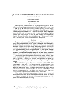 Methods the Study of Chemotropic Response Because of Its