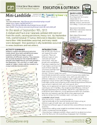 Mini-Landslide