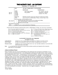 Nativity Fast Sheet