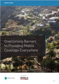 Overcoming Barriers to Providing Mobile Coverage Everywhere