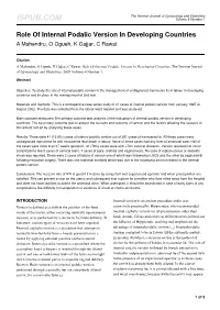 Role of Internal Podalic Version in Developing Countries a Mahendru, O Ogueh, K Gajjar, C Rawat