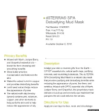 Spa Detox Mud Mask