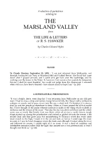 THE MARSLAND VALLEY from the LIFE & LETTERS of R