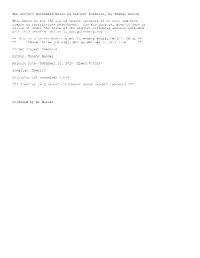 The Project Gutenberg Ebook of Project Daedalus, by Thomas Hoover This Ebook Is for the Use of Anyone Anywhere at No Cost and Wi