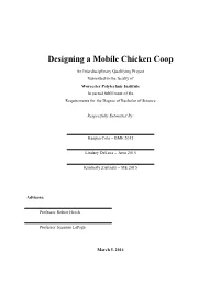 Designing a Mobile Chicken Coop