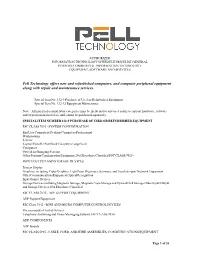 Pell Technology Offers New and Refurbished Computers, and Computer Peripheral Equipment Along with Repair and Maintenance Services