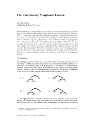 The Combinatory Morphemic Lexicon